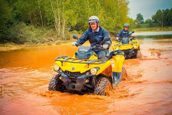 One hour quad ride between Nantes and La Baule - Arriving at Espace Quilly near Nantes and La Baule