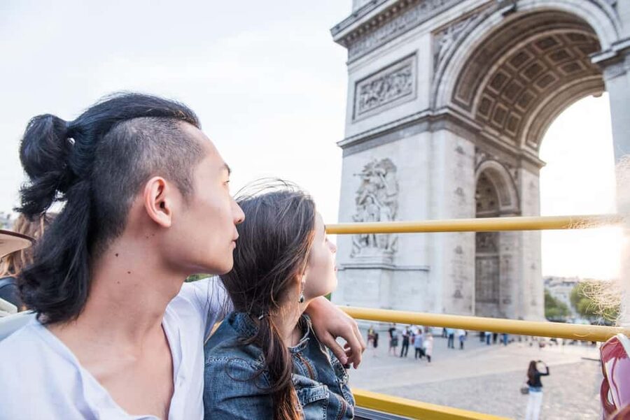 Paris: Arc de Triomphe Ticket & Big Bus Hop-on Hop-off Tour - Opéra Garnier and the less obvious boarding points