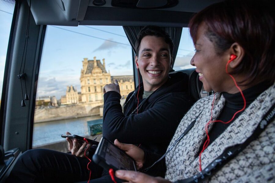 Paris: Audio-Guided Bus Tour & Seine River Cruise - Seeing Paris from the coach