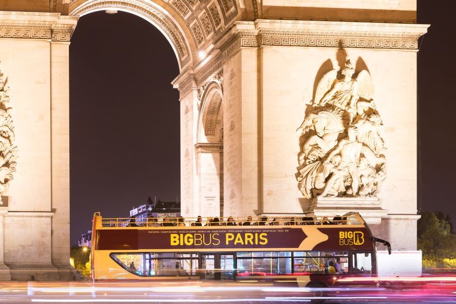 Paris: Big Bus Hop-on Hop-off Tour & Panoramic Night Tour - The Eiffel Tower and the best skyline views