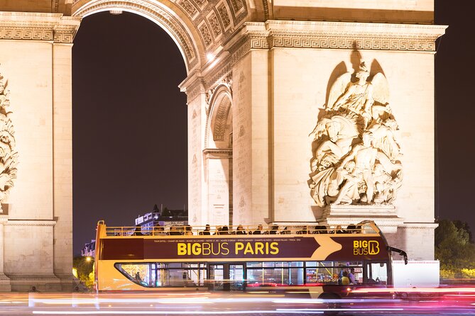 Paris Big Bus Open Top Panoramic Night Tour - The Eiffel Tower is the night’s main event
