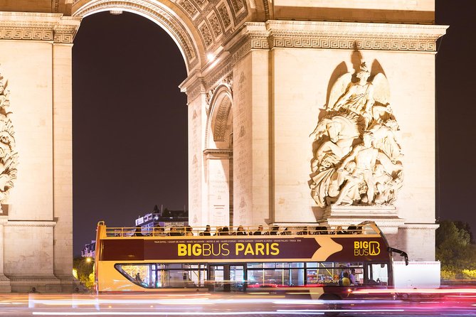 Paris Big Bus Open Top Panoramic Night Tour - Open air, covered seats, and the Paris weather problem