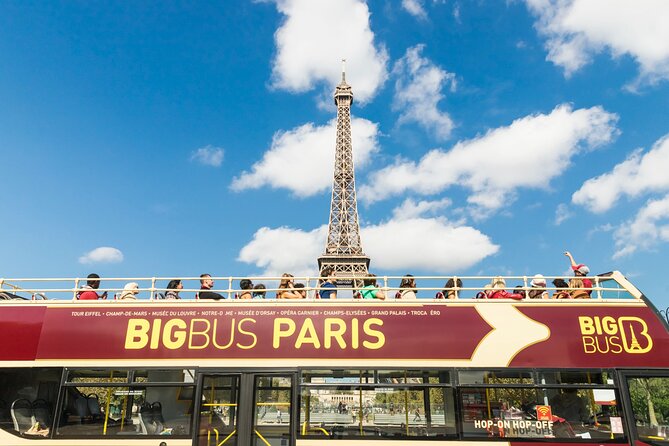 Paris Big Bus Open Top Panoramic Night Tour - Champs-Elysées and the Arc de Triomphe views