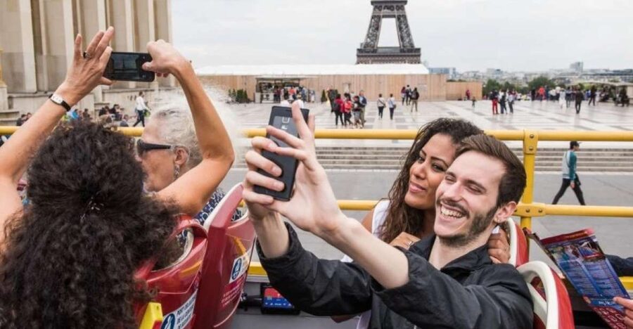 Paris: Eiffel Tower, Hop-On Hop-Off Bus, Seine River Cruise - Eiffel Tower views from the second floor