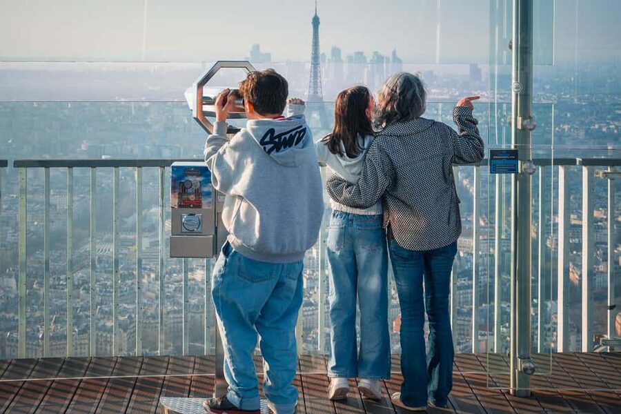 Paris: Montparnasse Tower Observation Deck Entry Ticket - Three flights of stairs to the open rooftop