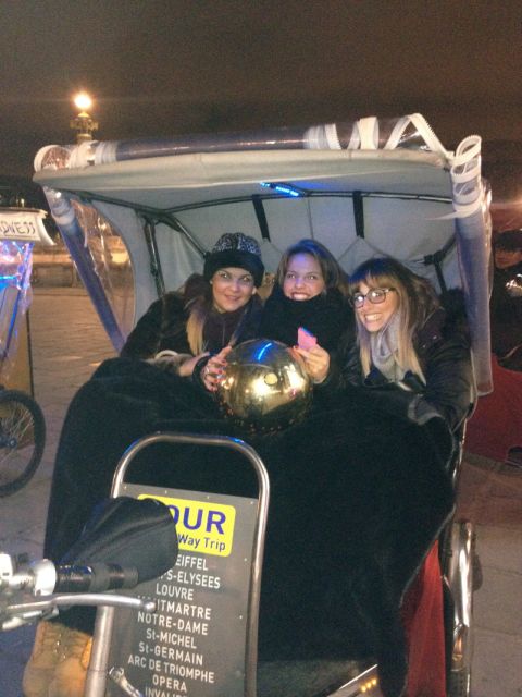 Paris: Nighttime Tuk-Tuk Tour - The Eiffel Tower after dark