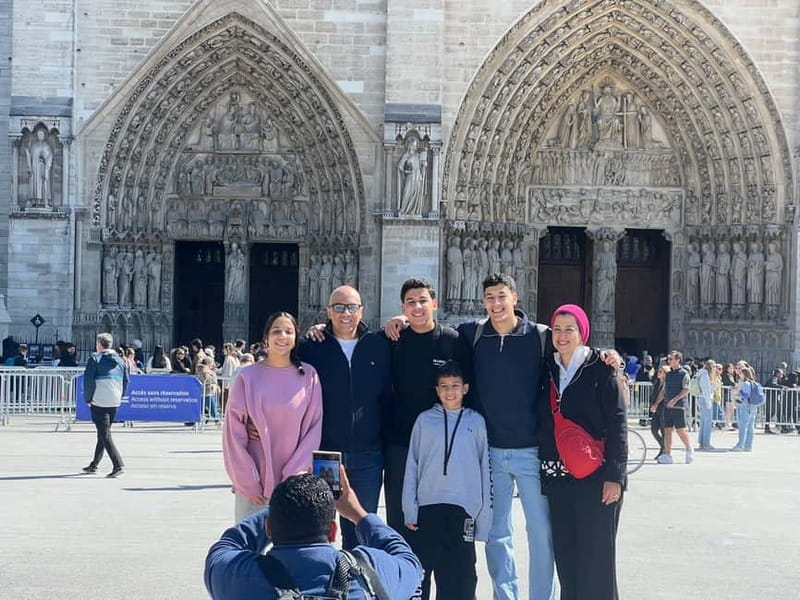 Paris: Notre-Dame Cathedral Exterior Tour & Free Entrance - Reading the Gothic façade from the outside