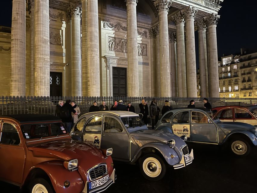 Paris: Private Christmas Lights Tour by Citroën 2CV - The Champs de Mars photo stop