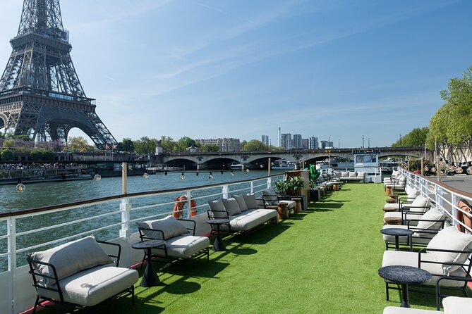 Paris Theo Boat Seine River Italian Trattoria Style Dinner Cruise - Seating, weather, and the open upper deck