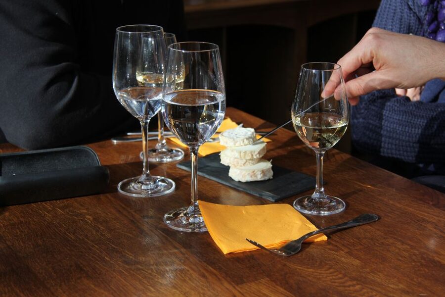 Paris: Wine and Cheese Tasting - Entering a Paris cave à vin