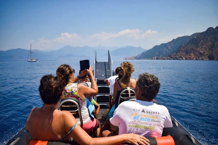 Porto: Scandola and Calanches of Piana Boat Trip - Entering the Scandola Nature Reserve