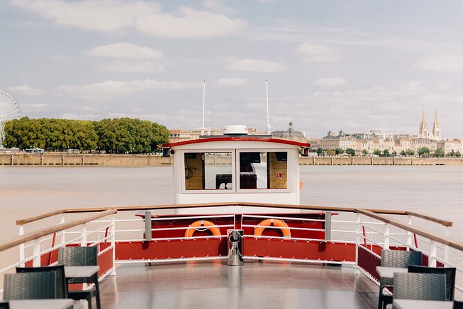 Prestige Commented Cruise glass of wine and Canelé in Bordeaux - Crossing beneath the Aquitaine Bridge