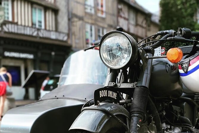 Private 3.5-hour sidecar tour & cider tasting from Le Havre port - Leaving Le Havre by vintage motorcycle