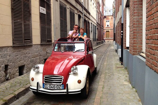 Private Lille Tour by Classic Convertible 2CV with Champagne - Charles de Gaulle’s Birthplace