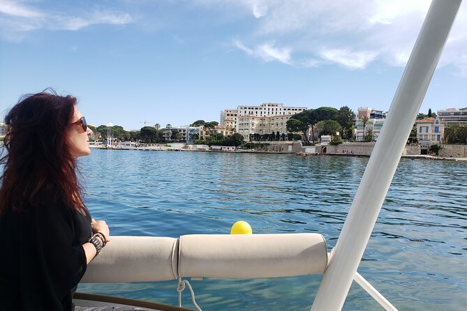 Private Solar Catamaran Cruise in Antibes Juan les Pins - Seeing Hotel Belles Rives from the sea