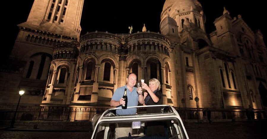 Private tour of Paris by Night with Champagne - The Champs-Elysees and Arc de Triomphe