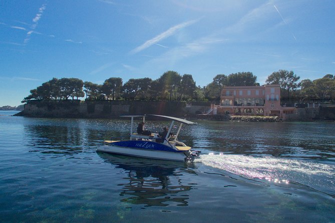 Romantic Private Tour for 2 plus guide on your own Solar Powered Boat - Stories about Nice County from offshore