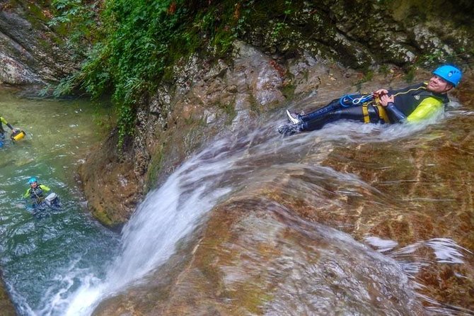Sports canyoning in the Vercors near Grenoble - Meeting at Saint Gervais before the descent
