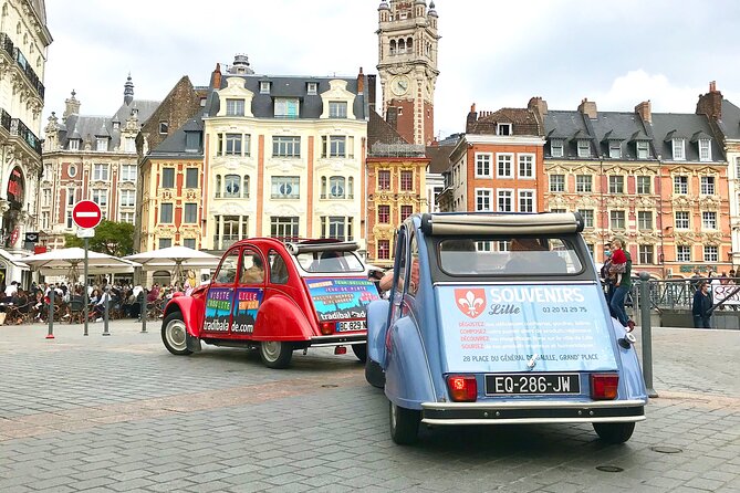 Unique Tour of Lille by Convertible 2CV - 1h00 - Lille Town Hall Belfry