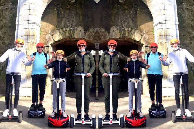 Unusual and ecological ride on a Segway and electric bike in Bayonne - Looking up at Sainte-Marie Cathedral